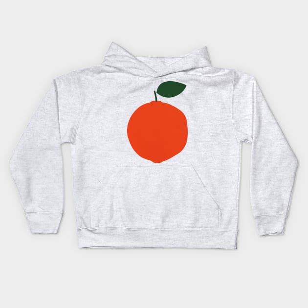 Orange Kids Hoodie by Rosi Feist